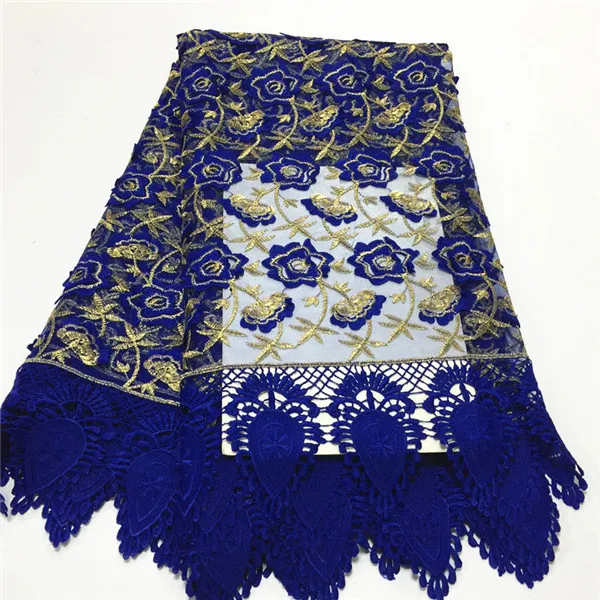 Best selling water soluble lace fabric African guipure royal blue colourful cord for party !16L-3-18 | Дом и сад