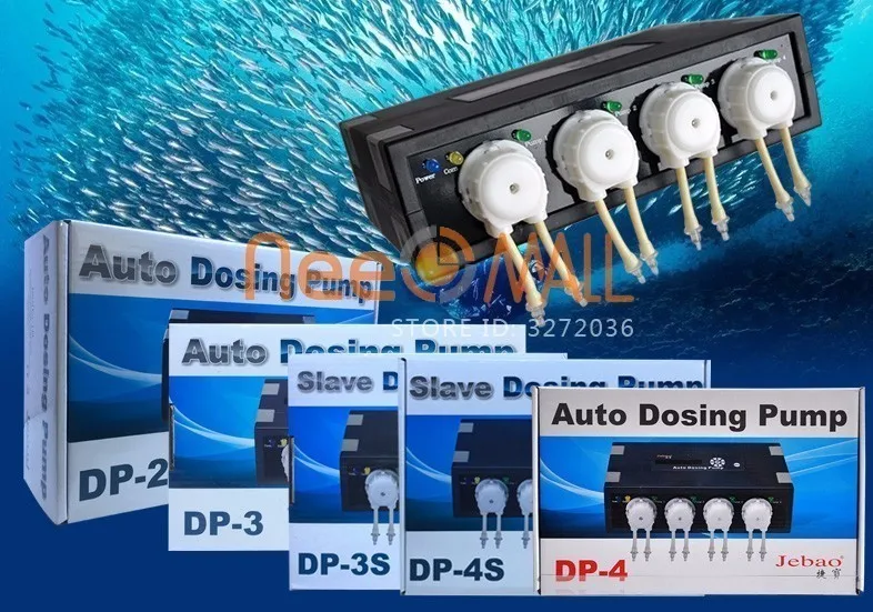 

Jebao Jecod Auto Dosing Pump DP2 DP3 DP4 Coral Reef Aquarium Fish Plant Tank Water Pump Air Chihiros