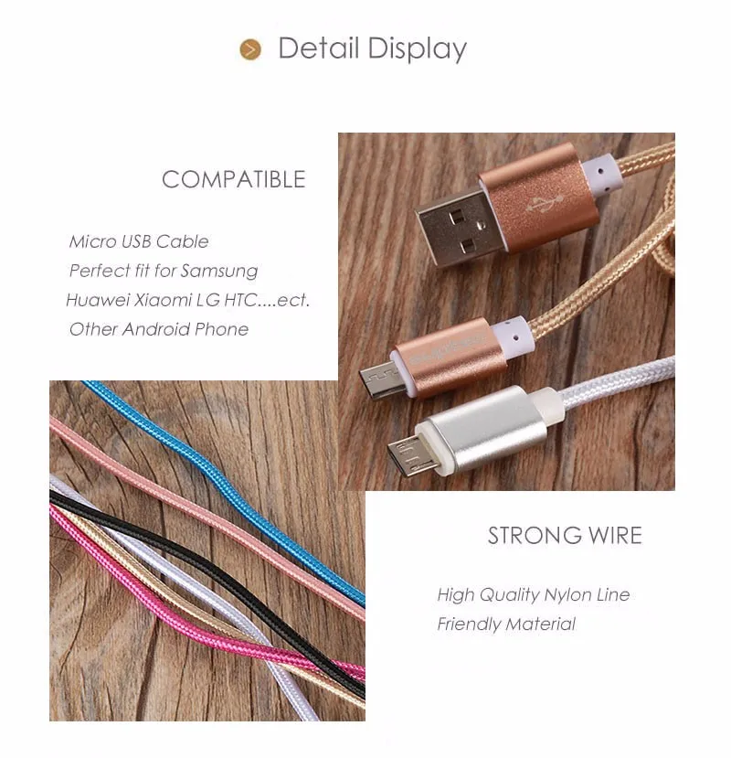 SUPTEC Быстрая зарядка USB кабели Micro USB кабель Android мобильный телефон кабель синхронизации данных для samsung huawei Xiaomi USB кабель 3 м/2 м