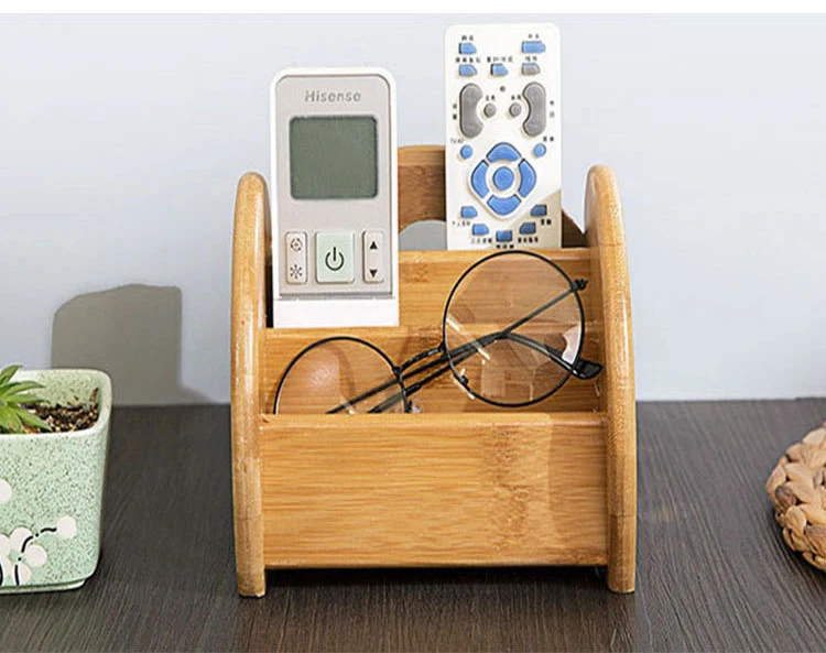 Креативный бамбуковый ящик для хранения пультов дистанционного управления для гостиной стол ящик для хранения рабочего стола крыльцо ключ отделочная стойка дропшиппинг
