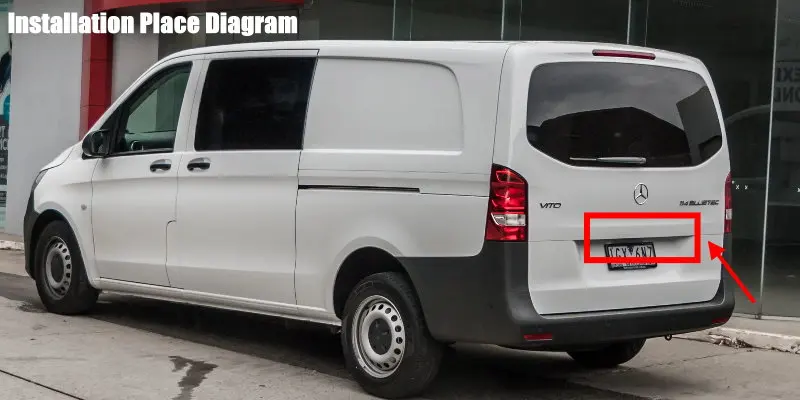 Liislee Reverse Rear Camera For Mercedes Benz Viano Vito Valente (W447) 2015~2018  Parking Back Up Camera  License Plate Lamp Installation