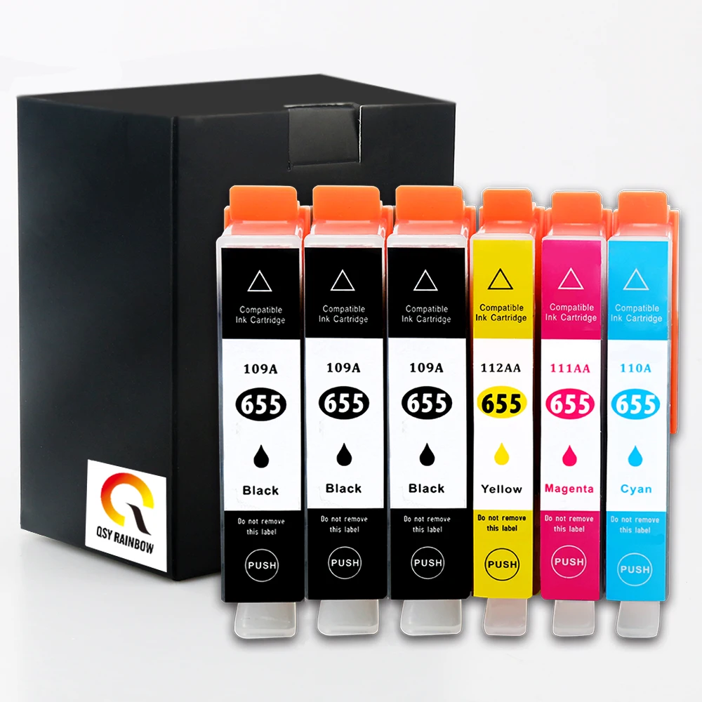 CMYK запасные части для HP 655 hp hp655xl 655xl чернильный картридж Deskjet 3525/4615/4625/6520c