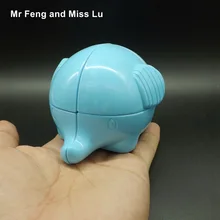 Kawaii голубой волшебный куб Маленький слон головоломка милые подарки детям