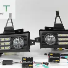 SMK светодиодный drl дневного света для Land Cruiser 2008~ 2010 светодиодный DRL+ 60%, 30% и 0% Контроль яркости+ сертификация ЕС