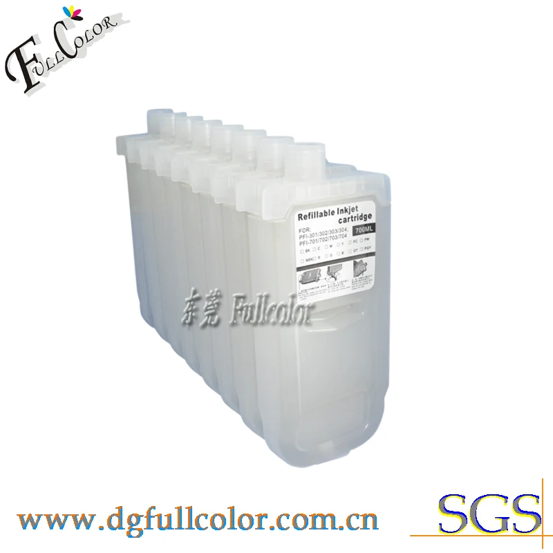 Free Shipping 700ML Refillable Ink Cartridge For Canon IPF8400 IPF9400