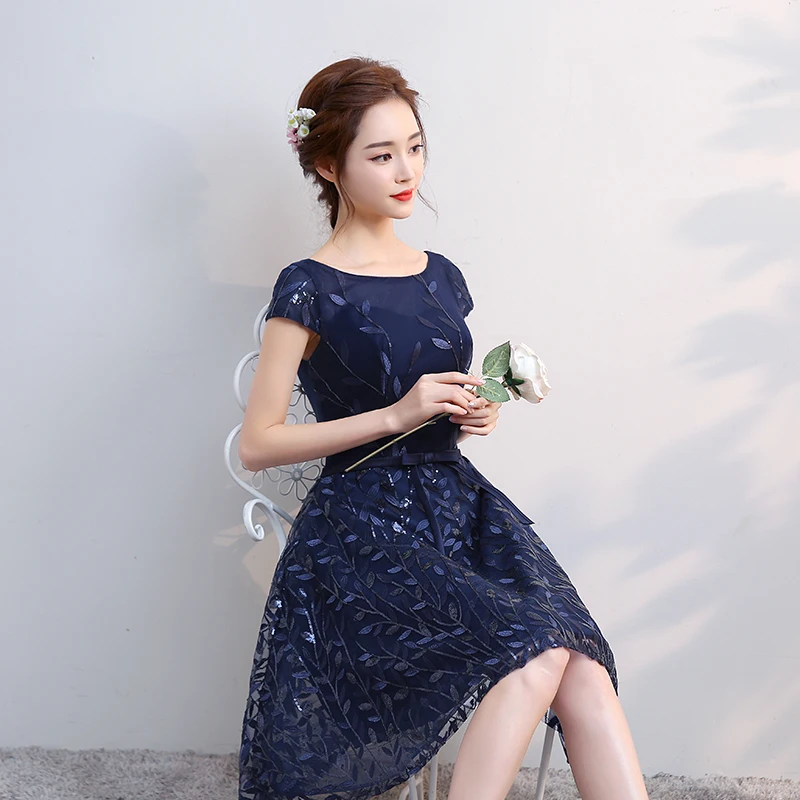 YoungGee Vestidos голубое платье знаменитостей кружевное с блестками и вышивкой