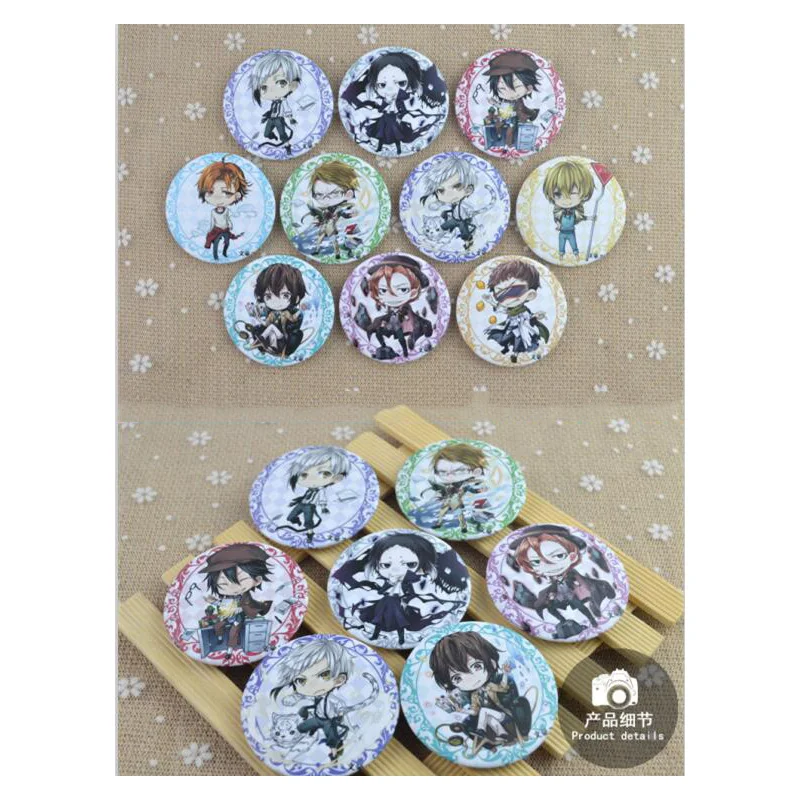 10pcs-set-Anime-Bungo-Stray-Dogs-Dazai-Maffia-Nakahara-Nakajima-Brooch-Anime-Badge-BUTTON-BROOCH-for