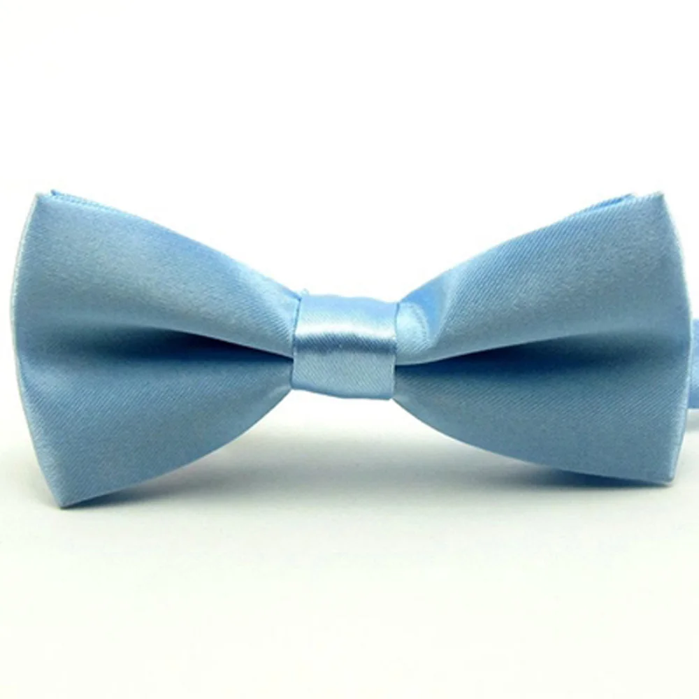 Вечерние свадебные смокинги с галстуком-бабочкой для маленьких мальчиков YYTIE0503 - Цвет: Light Blue
