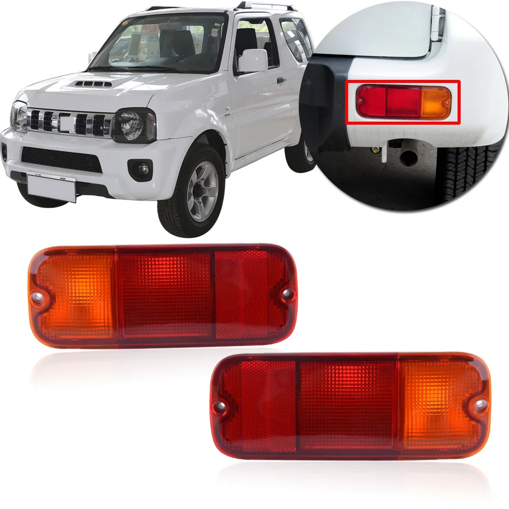 

CAPQX Rear Reflector Foglight Foglamp For SUZUKI Jimny 2007 - 2016 rear tail bumper lamp Reflector fog light Stop Brake Light