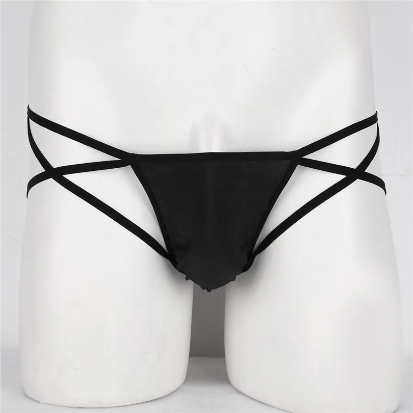 Sexy Mens Open Butt Jock Strap Thong Briefs