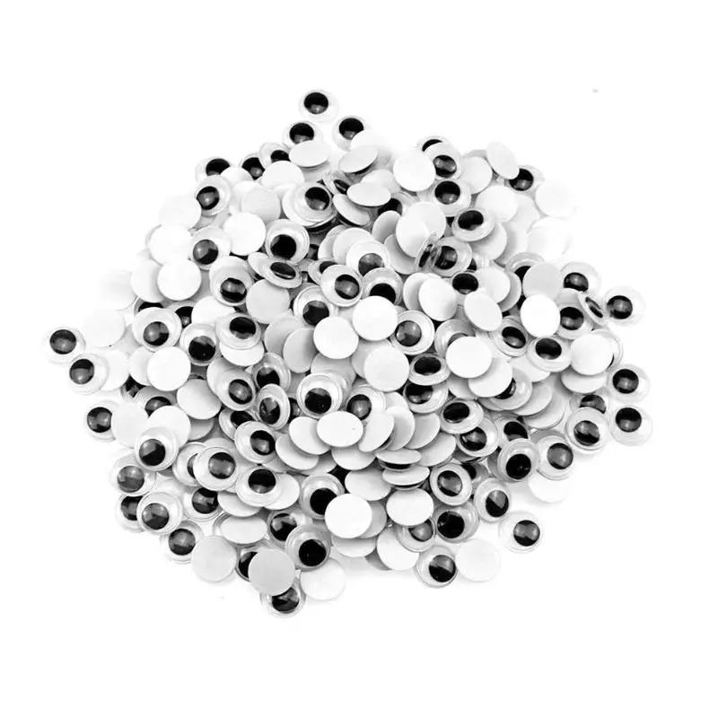 3D Self กาวMoving EyesพลาสติกWigglingตาDIYตุ๊กตาอุปกรณ์เสริมตาDIY Scrapbookอุปกรณ์เสริมDolls