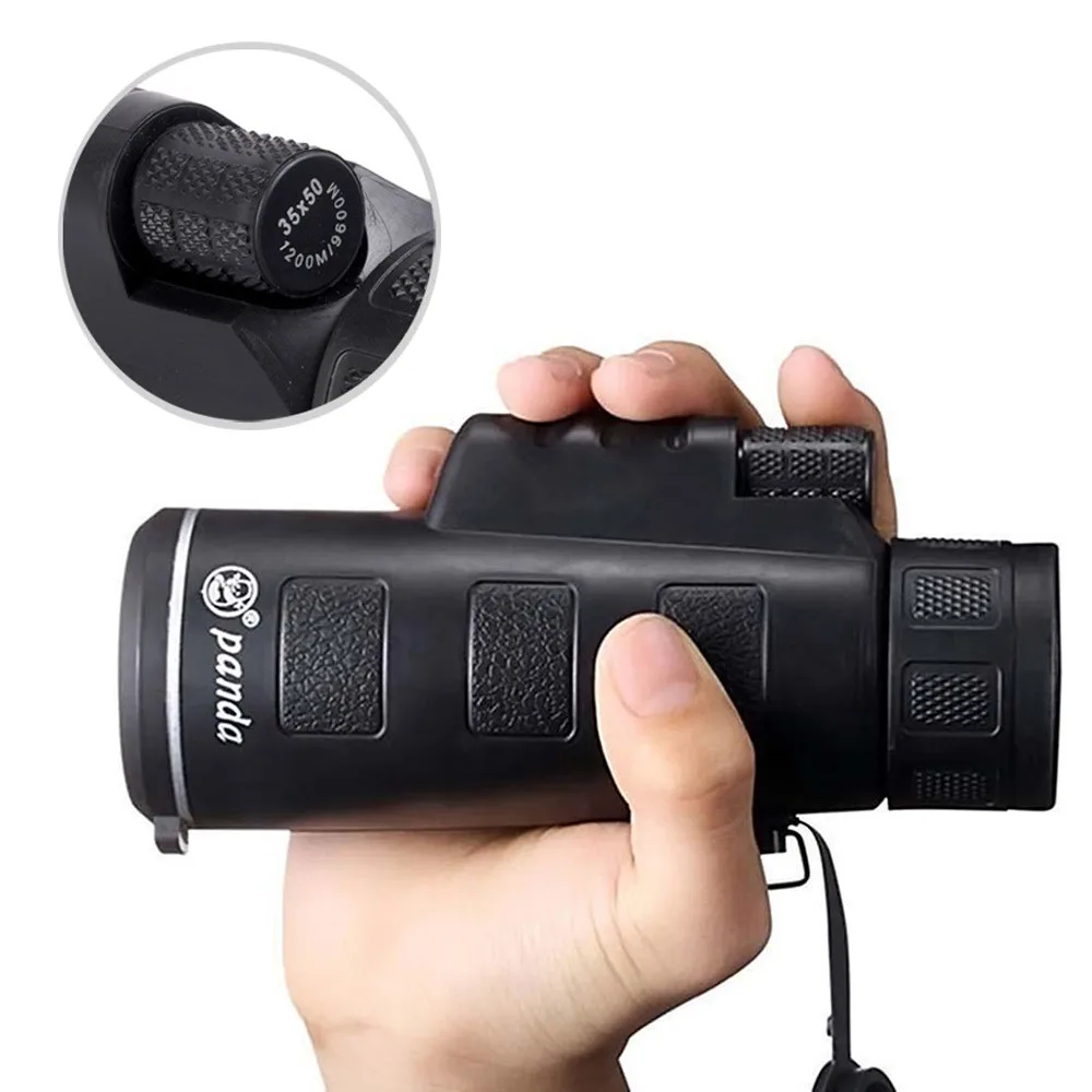 High Power 35X50 Portable HD OPTICS BAK4 Night Vision Monocular Telescope Monoculo Spyglass Monocle Hunting Travel Camp 5.29