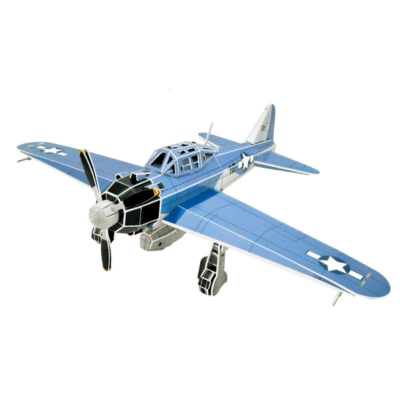 Segunda Guerra Mundial aviones modelo niños rompecabezas educativos de la  niñez DIY cartón modelo de avión para cumpleaños|plane model|model  puzzlediy educational - AliExpress