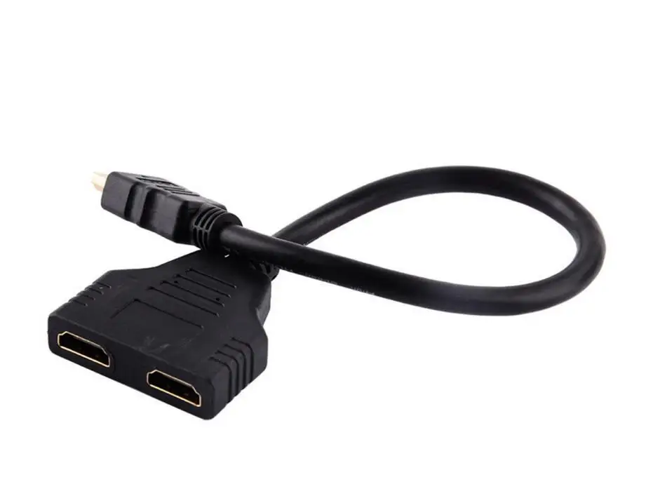 Разветвитель кабеля 1080P HDMI штекер на 2 гнезда порт 1 в Внешний адаптер конвертер