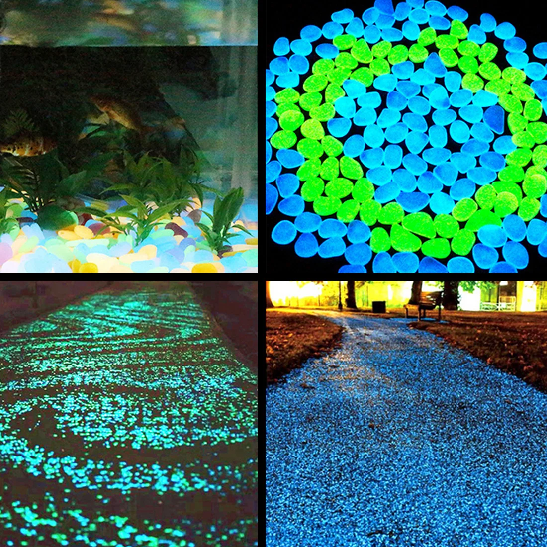 Aquarium decoration luminous stone fish tank cobblestone stone luminous stone pebble light stone