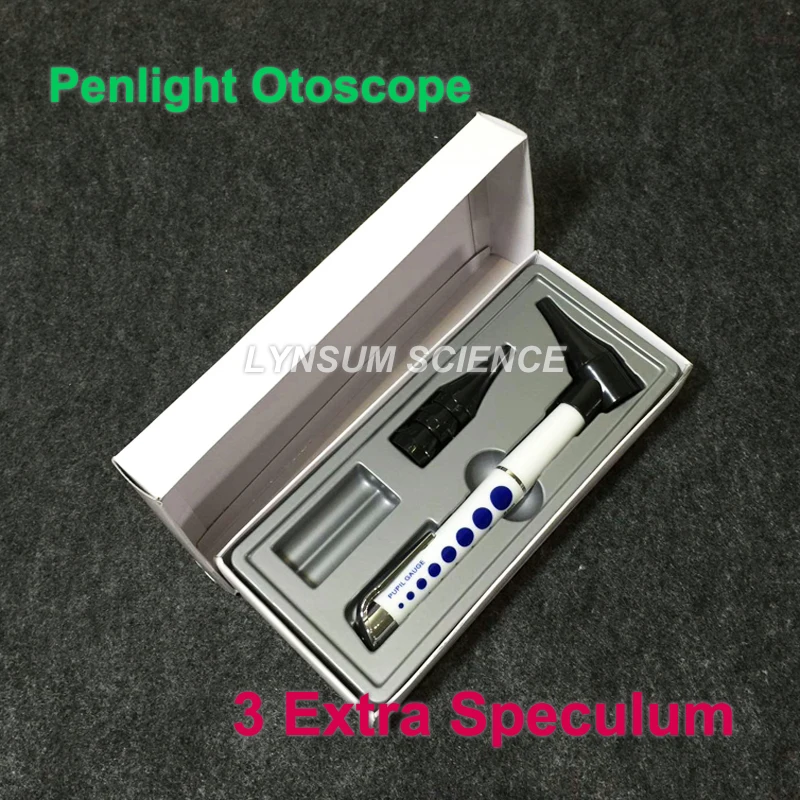 Portable Penlight Torch Flashlight Ear Care Medical Ophthalmoscope