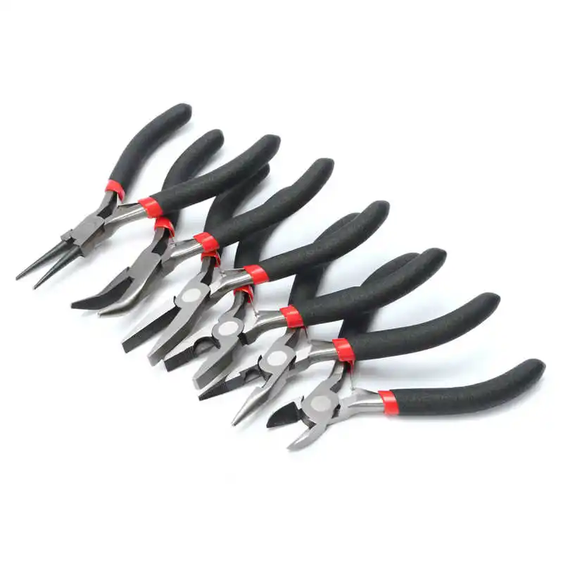 

Mini Long Pliers Jewelry Round Nose Making Beading Wire Cutter Hand Tools Kit