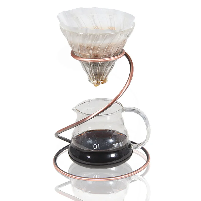 Новая спиральная кофейная капельница Безбумажная, многоразовая залейте кофейную подставка для фильтра, Перманентная кофейная капельница для кофейного маркера