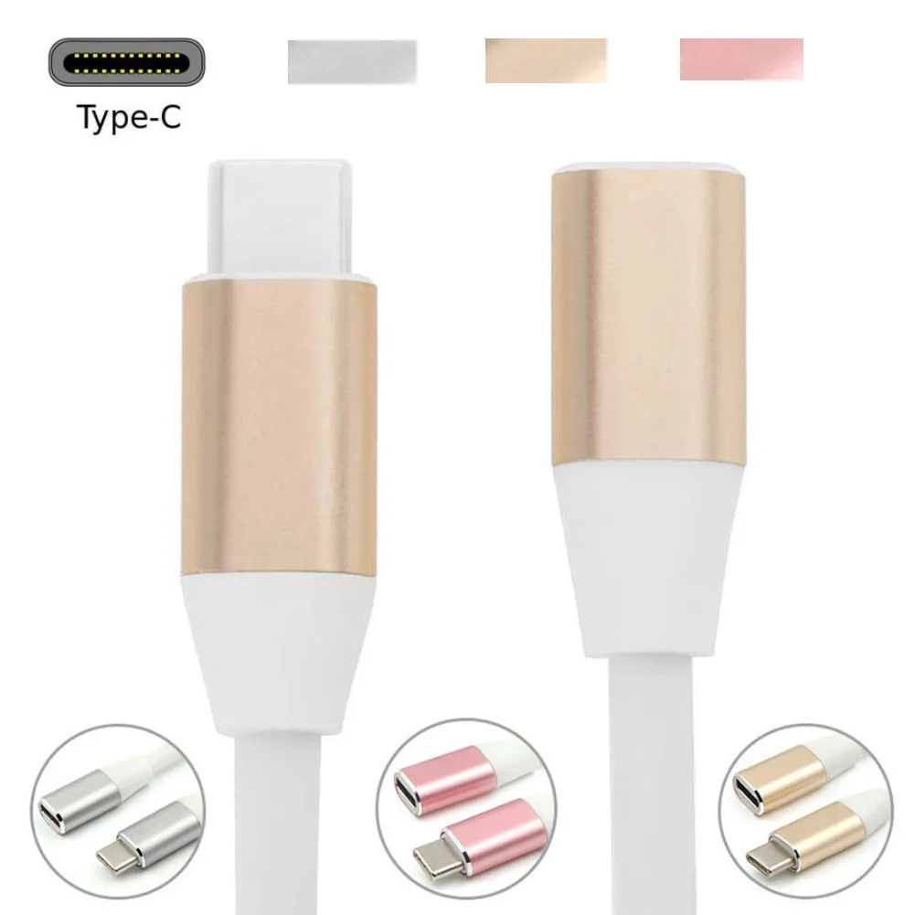 1 м USB 3 Type-C Удлинительный зарядный кабель USB-C Кабель с разъемом Папа-мама