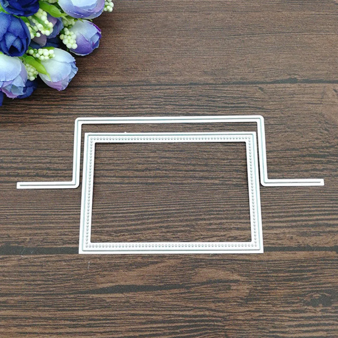 Rectangle die cut Metal Steel Rectangle Frame Dies Stencil For DIY Scrapbooking Album Paper Card Decorative Craft