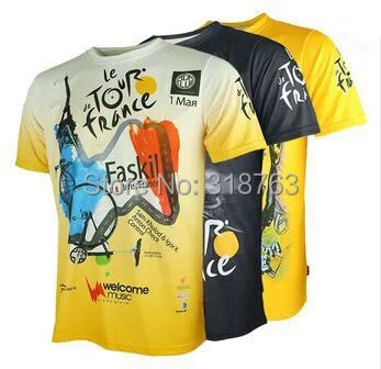 

Hot selling tour the France high quality colorful cycling jersey maillot only sports wear made from nice materials some sizes