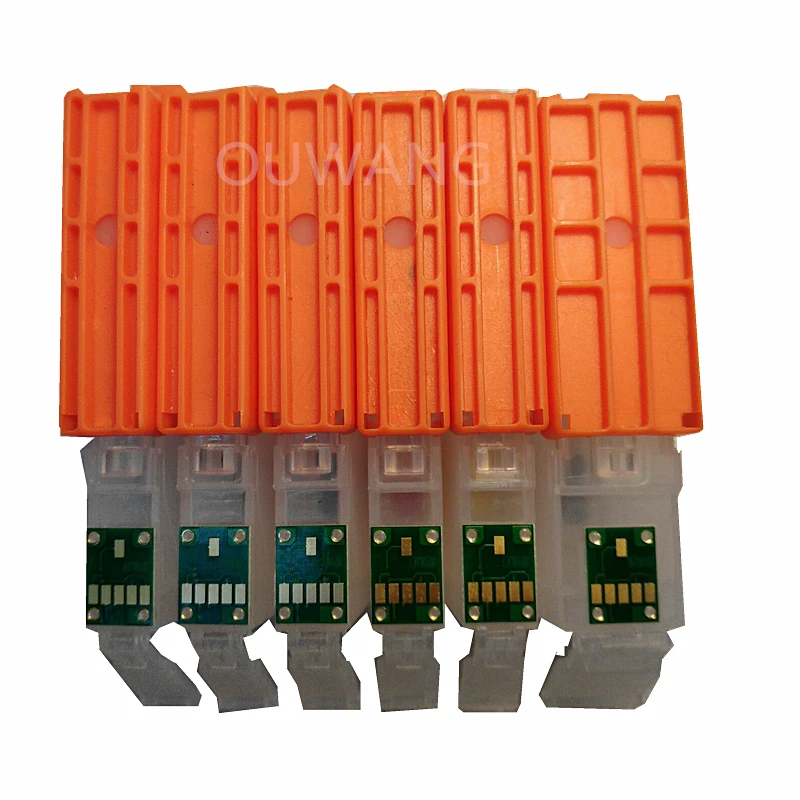 6 цветов PGI 570 CLI многоразовый картридж с чипом pernament для принтера canon PIXMA MG7750 MG7751 MG7752
