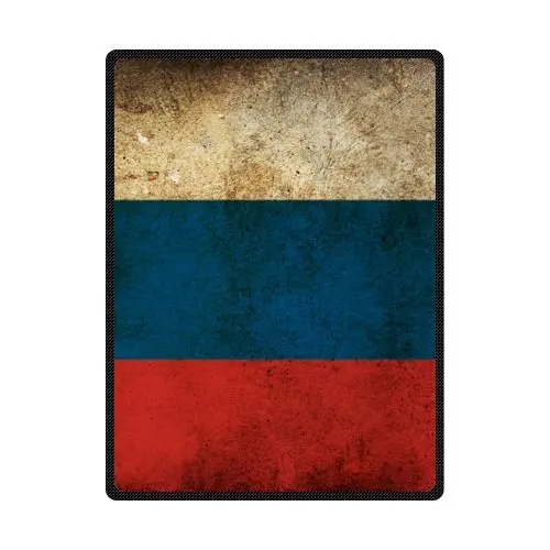Russian Flag 58"x 80" (Large) Flannel Throw Blanketsthrow blanket