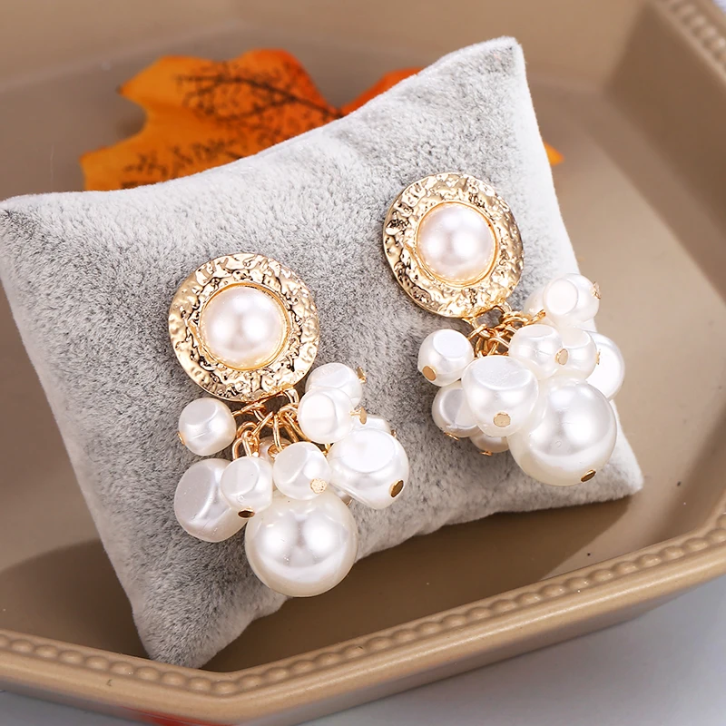 

Bohopan Classic Pearl Dangle Earrings Female Creative Luxury Drop Earrings Bohemia Style Pendant Fashion Statement Bijoux 2019