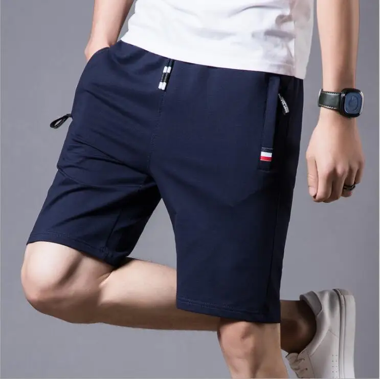 Short pants men's summer cotton thin trousers men's five-cent trousers loose sports casual black shorts