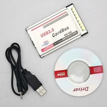 USB2.0 концентратор скрытый внутренний конвертер для ноутбука ноутбук 1 шт. USB 2,0 карта с разъемом PCI Express адаптер 480 Мбит/с 2 порта 54 мм Слот PCMCIA