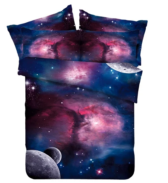 Moon and постельное белье со звездами set california king queen size полная двойная простыня