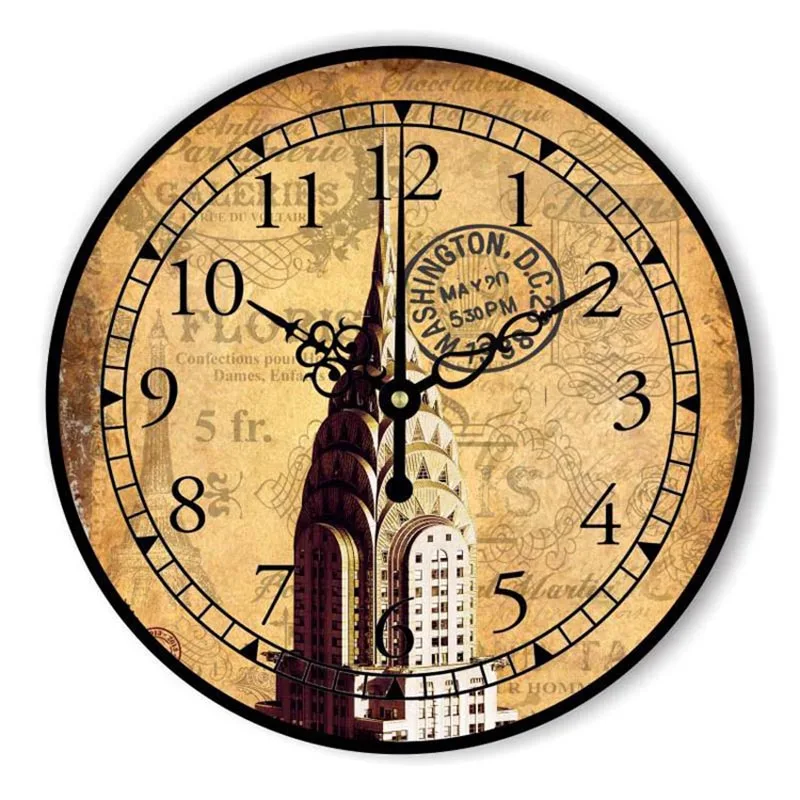 European style wall clock living room fashion simple creative wall