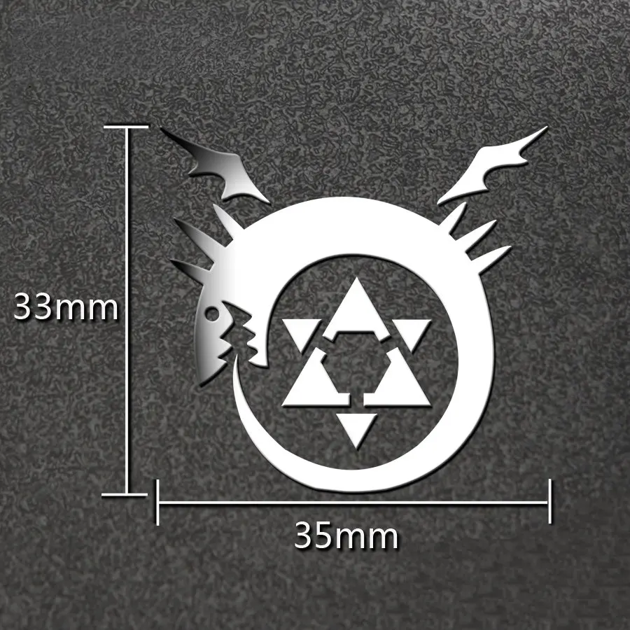 Fullmetal Alchemist Anime Sticker DIY 3D Metal Decals Stickers for Mobile Phone Sticker for Laptop Stiker Kids Sticker toys