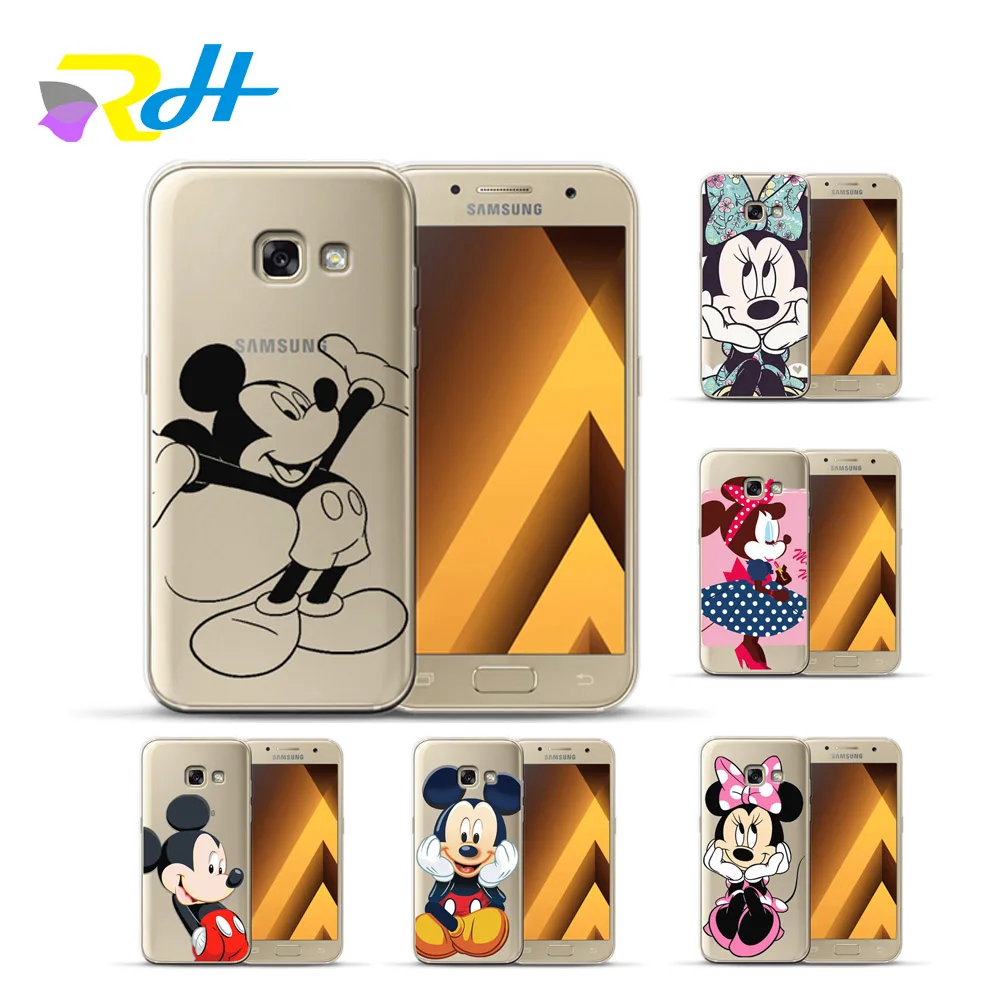 Мягкий ТПУ чехол для Samsung Galaxy S8 Микки Минни S9 S7 Edge Plus J3 J5 J7 2016 2017 Coque Etui | Мобильные