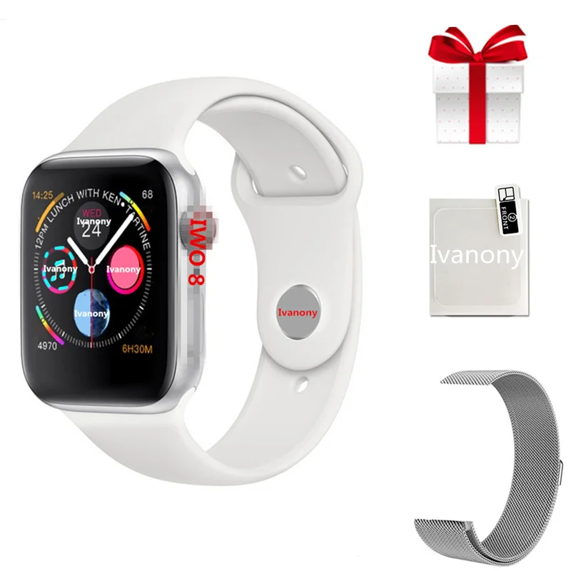 

Smart Watch IWO 8 44mm+Screen Film +Strap/Set IWO 8 Bluetooth Smartwatch For Samsung Watch Phone support whatsapp reminder
