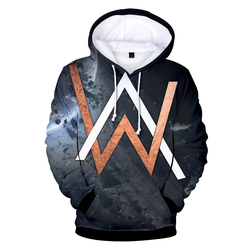 Хип Хоп Уличная Alan Walker DJ толстовки для Для мужчин Осенне зимняя Дамская обувь