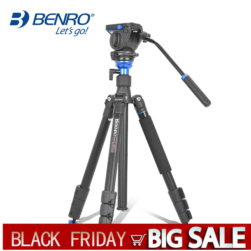 

BENRO A2883fs4 Aero 4 Video Travel Angel Tripod Kit Professional Aluminum Tripod For Video Camera