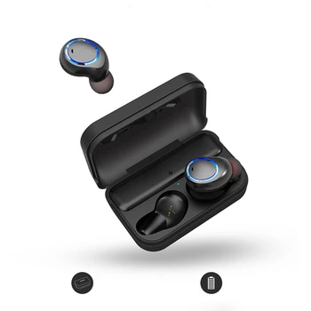 

2019 TWS Wireless Mini Twins Stereo Bluetooth Earphones Noise Cancelling Waterproof Binaural Earphones With Mic Charging Dock