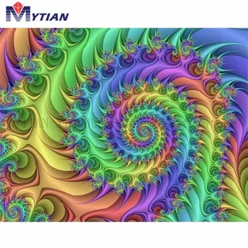 

MYTIAN 5d Diamond Painting,Tie-Dye,Swirls,Retro,Beight and Colorful,Diamond Embroidery Art Kit,Mosaic Needlework Home Decoration