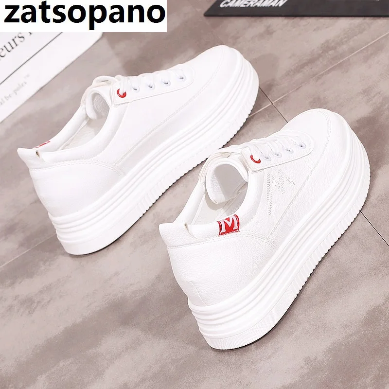 

Zatsopan INS Women's Chunky Sneakers 2019 Fashion Basket Women Platform White Shoes Lace Up Woman Trainers Chaussure Femme 34-40