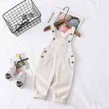 Корейский стиль Новое поступление модные вельветовые комбинезоны для девочек для маленьких мальчиков хлопок универсальные Повседневное брюки на подтяжках