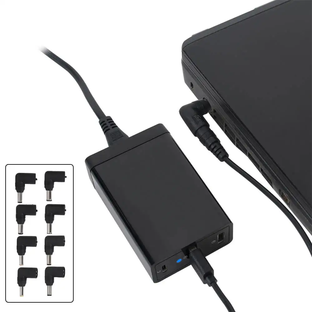  QC 3.0 Full Function Notebook Charger with 2 USB A and 1 USB C Charger Adapter For Laptop Mac book 