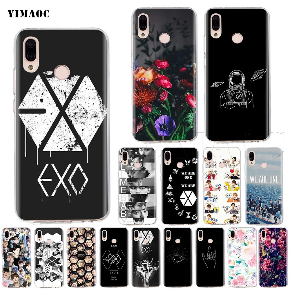 Чехол YIMAOC Kpop EXO для Huawei Honor 10 Note View 20 Mate 30 Lite Pro Y7 Y9 8C 9X P Smart|Бамперы| |
