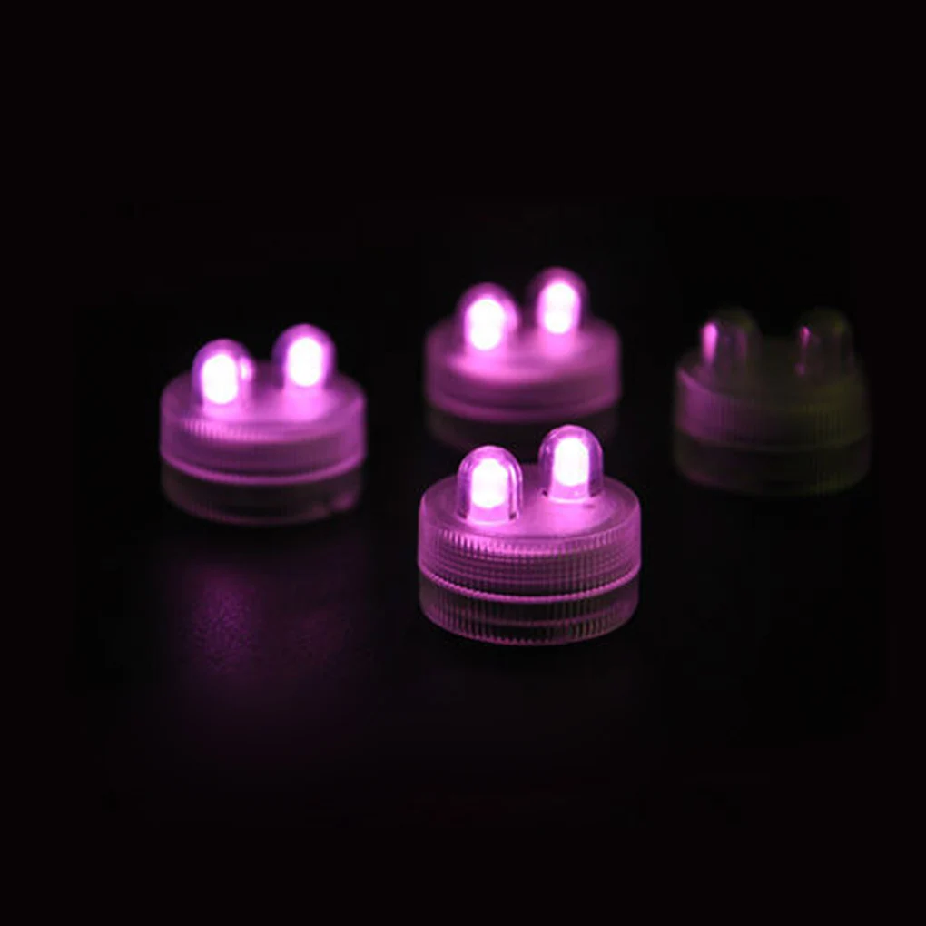 2LED погружной чай свет водонепроницаемый подводная свеча для рождества свадьбы мини свет аксессуары для свечей 1 шт