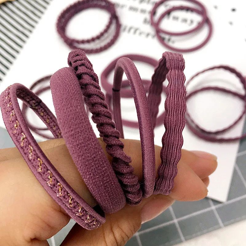 

15Pcs/Box Women Fashion Hair Ties Ponytail Hairband Rope Hair Band Girl Hair Accessories Elastic Girls Knot For Hair Ring