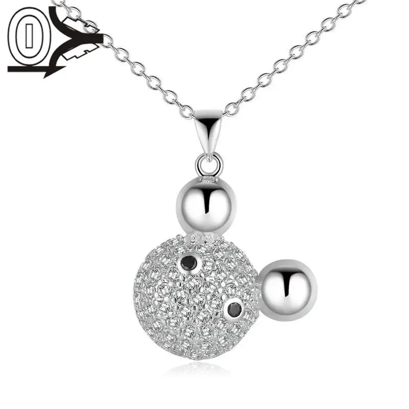 Free Shipping!Wholesale Silver Plated Necklace & Pendant,Fashion
Jewelry Accessories,Simple Mickey Shape Zircon Silver NecklaceS