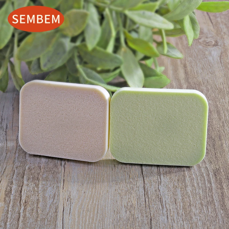 SEMBEM пуховка для макияжа, 2 шт., портативная губка для макияжа, косметическая основа для макияжа, Профессиональные Порошковые Губки, косметические инструменты