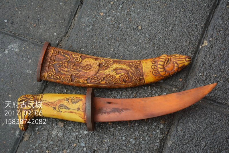 古いチベット骨ナイフ 羊 ドラゴン ベストコレクション 装飾品 送料無料 Dragon Collection Knife Collectionknives Free Shipping Aliexpress