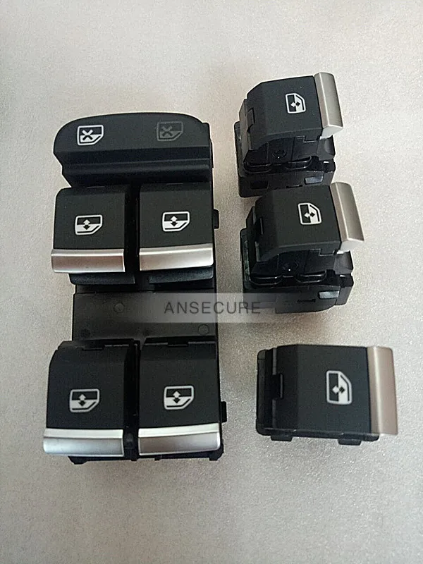

4 pcs Master Electric Power Window Switch Button For AUDI A4 B9 2016-2017 8WD 959 851 8WD 959 855