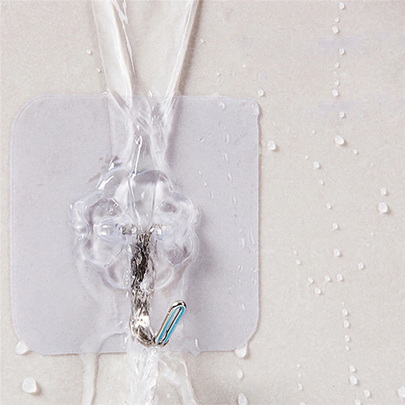 DIVV accroche sac 6 шт. крепкая прозрачная присоска присоски Настенные Крючки вешалка для кухни ванной комнаты* 30 подарок Прямая